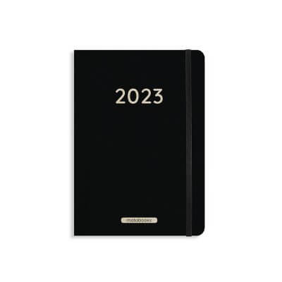 Kalender Graspapier 2023 A5 Black Tie Front
