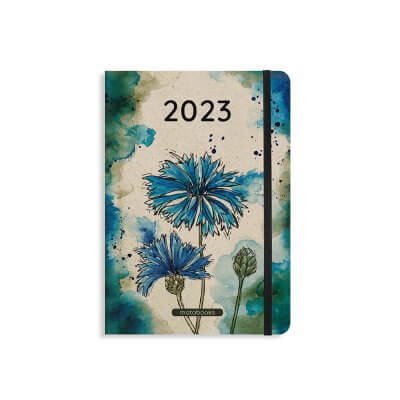 Kalender Graspapier 2023 A5 Wildflower Frontansicht