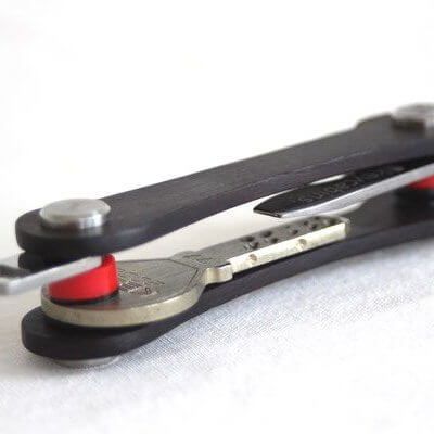 Keycabin - Schlüsselmanager Farbe Rosenholz dunkel - liegend