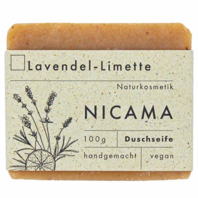 NICAMA nachhaltige Duschseife Lavendel - Limette