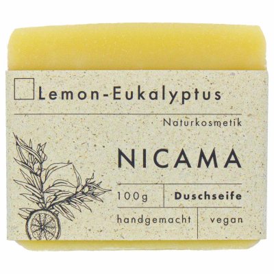 NICAMA nachhaltige Duschseife Lemon - Eukalyptus