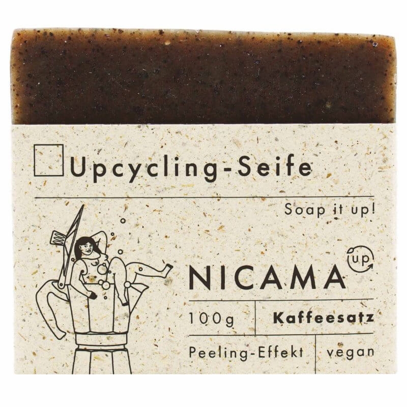 Nicama Upcycling feste Seife Kaffeesatz