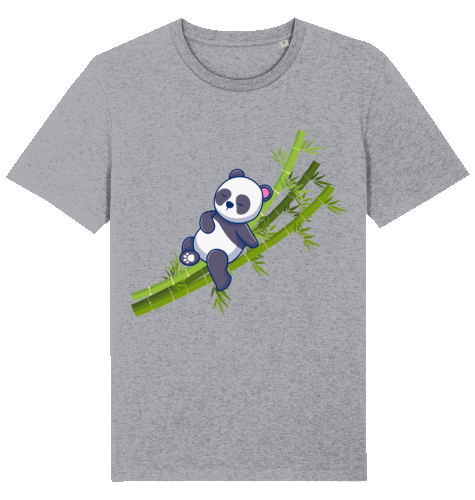 Nachtshirt Herren Panda in grau