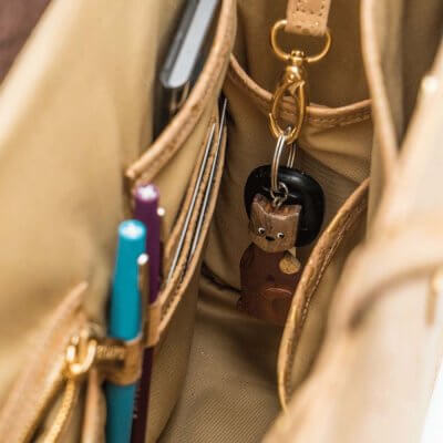 Bag Affair- business Handtasche aus Kork Innenraum